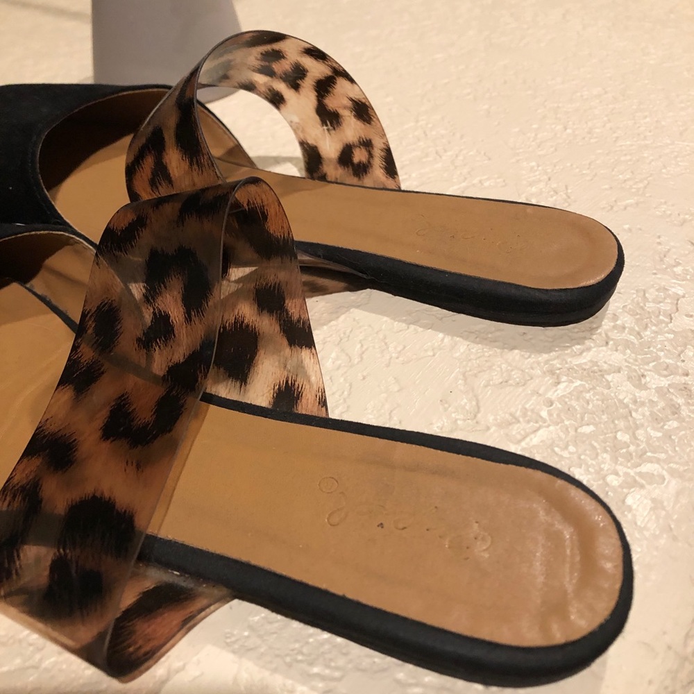 Cheetah print flat sandal Strappy flats - Picture 2 of 2